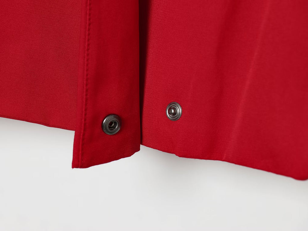 Women's loose V-neck pilot jacket Coat