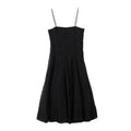 Women's new fashion vacation style draped suspender MIDI dress