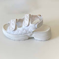 Women's new fashion light platform hook and loop sandals have a shoe box.