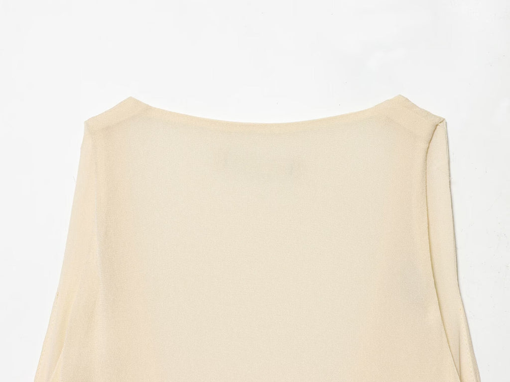 Women's layered decorative V-neck MIDI dress