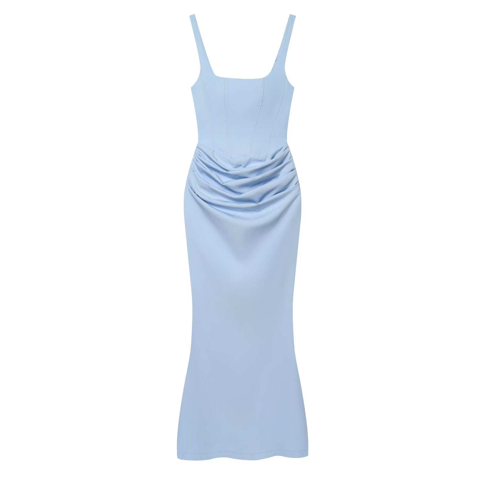 Women's backless suspender bodycon MIDI dress
