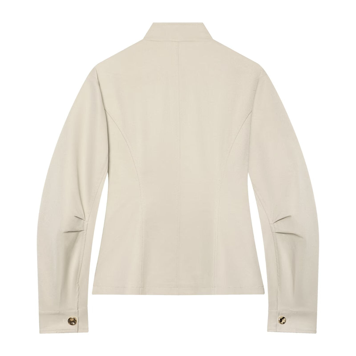 Women's pocket decoration slim stand collar jacket Coat