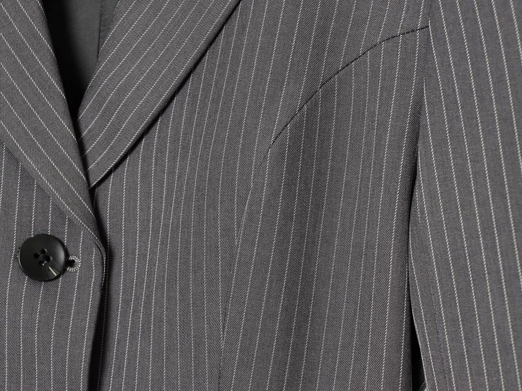 Women's with Belt striped lapel Blazer Coat