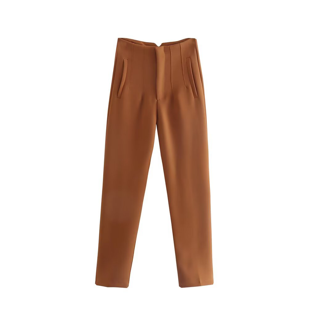 2026 Women's multi-color pleated high waisted pants