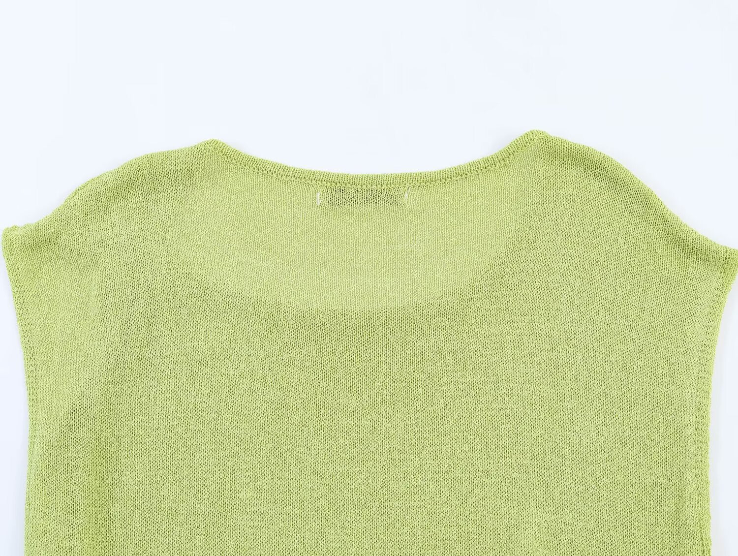 Women's knot decoration sleeveless knitted top