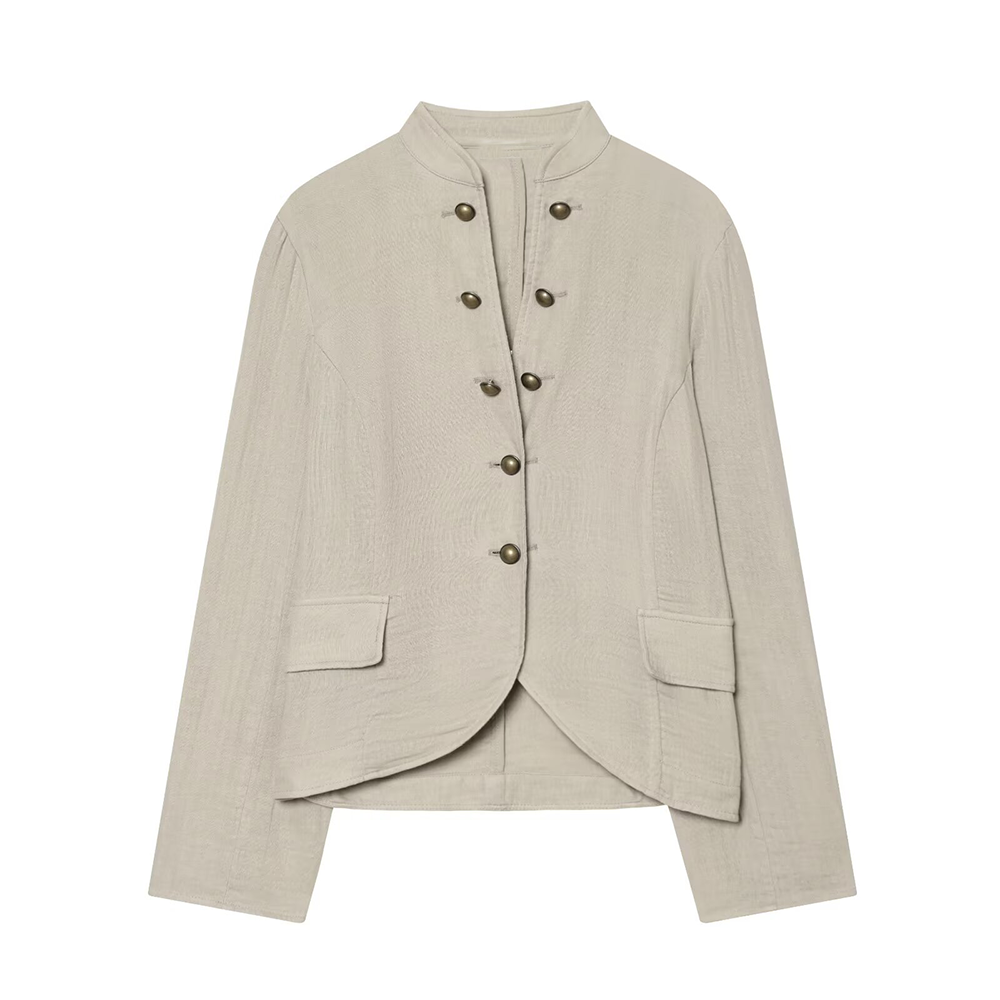 Women's slim double breasted Blazer Coat