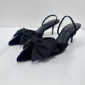 Women's new fashion bow decorative pointed high heels