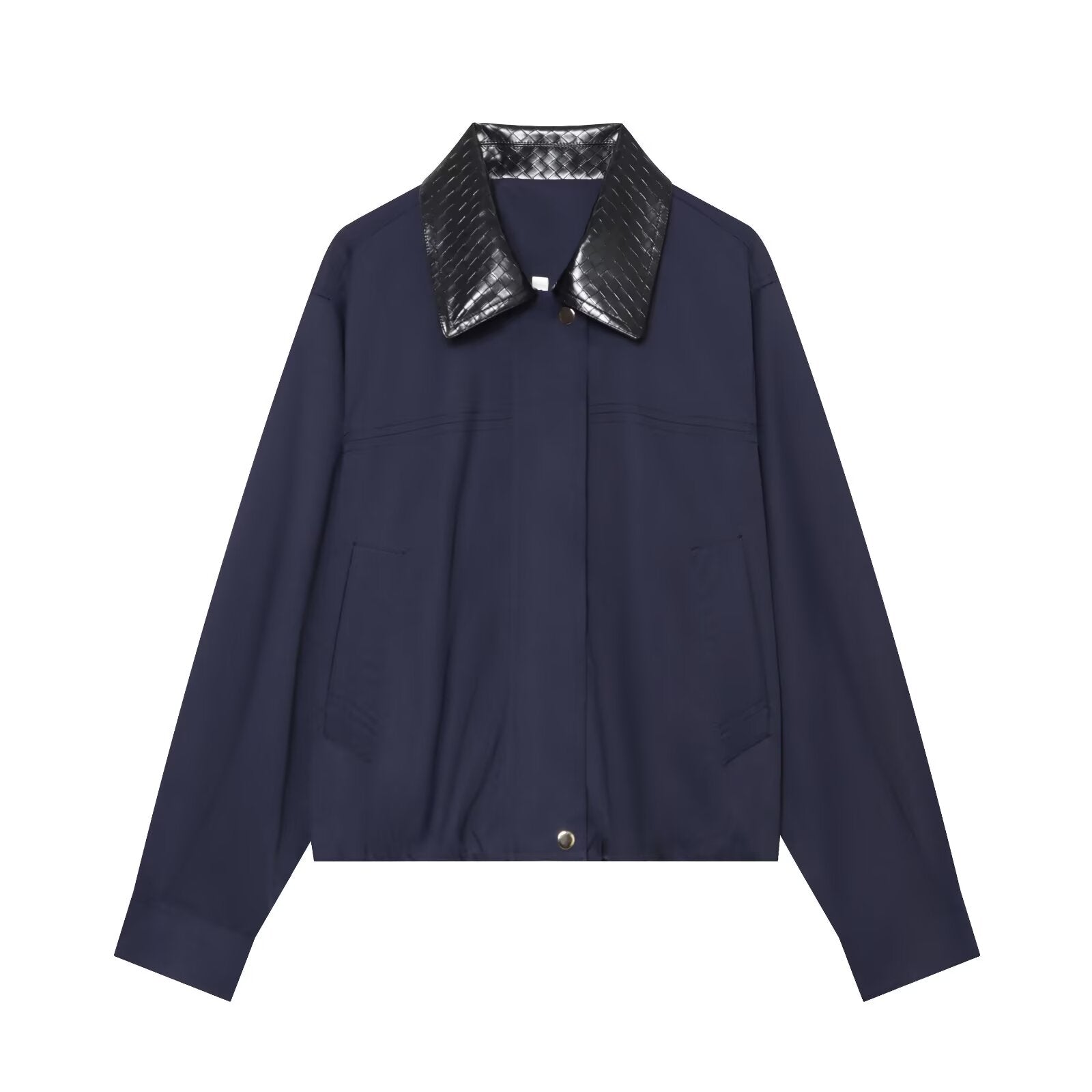 Women's patchwork lapel pilot jacket Coat