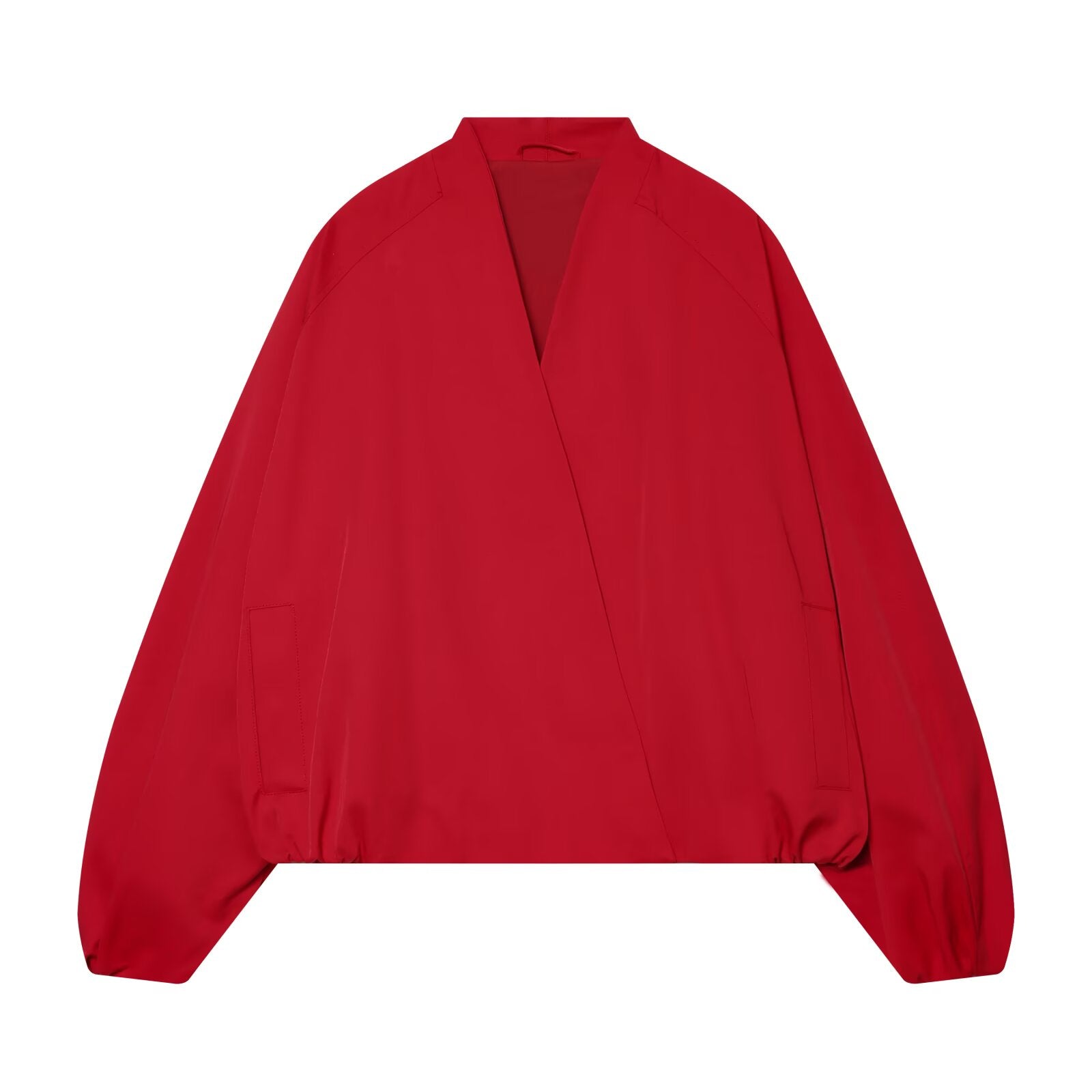 Women's loose V-neck pilot jacket Coat