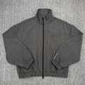Women's new retro plaid striped casual jacket jacket jacket wide-leg sports casual pants