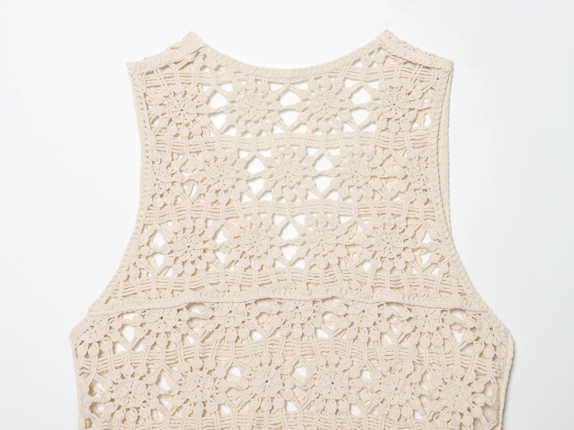 Women's casual hollow knitted vest