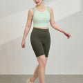 LU 2026 women's new running shockproof yoga vest shorts set