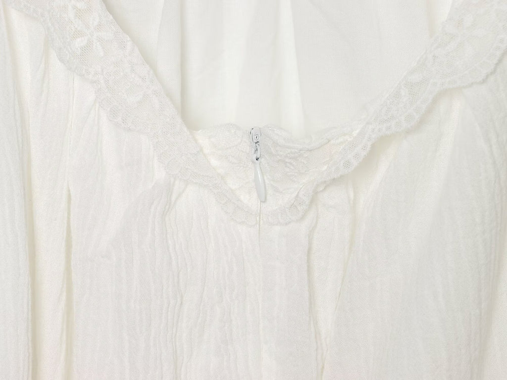 Women's chiffon embroidered mini dress