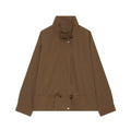 Women's with drawstring loose jacket windbreaker Coat
