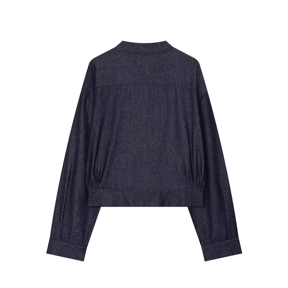 Women's rope knot decorative denim jacket