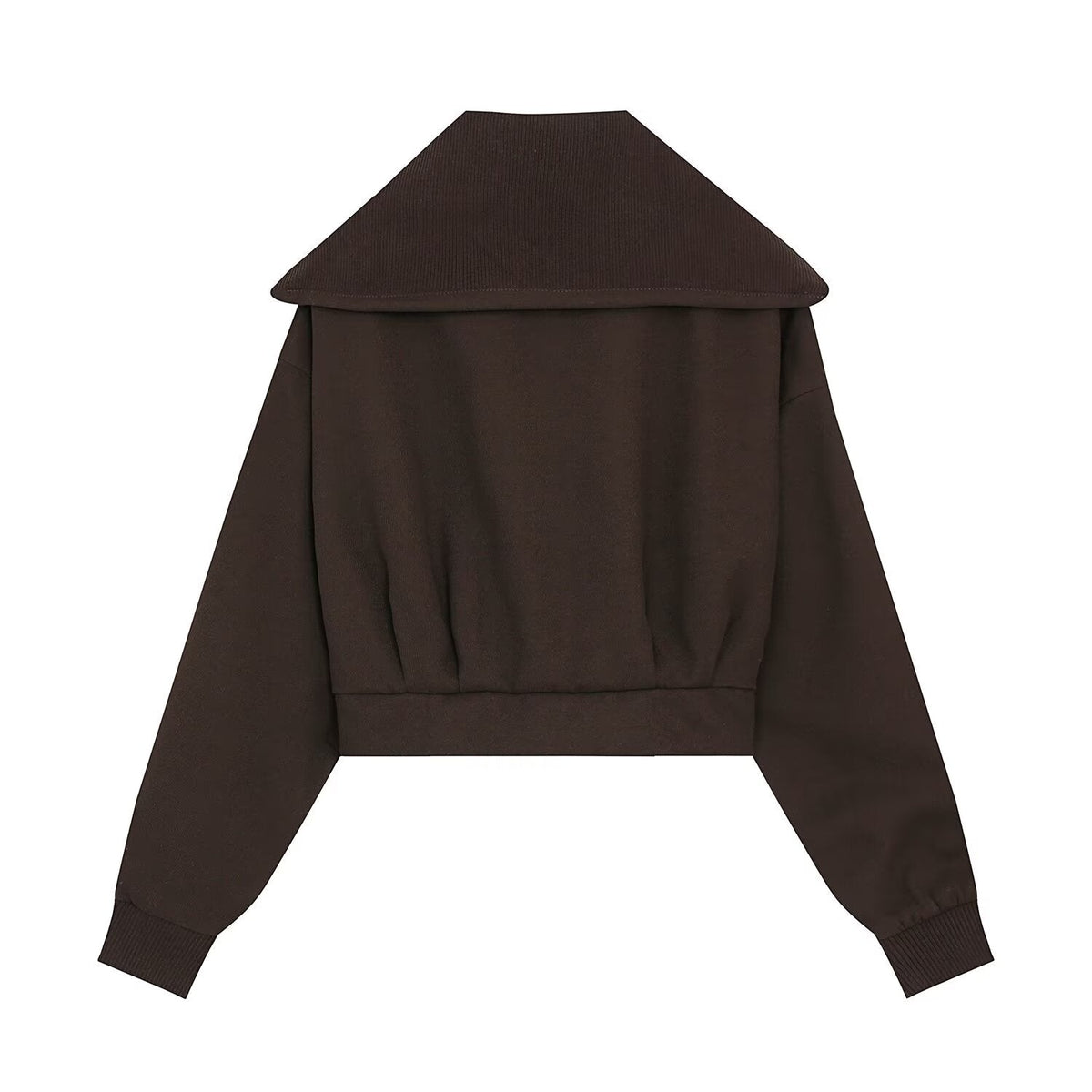 suit Women's 2 pieces ribbed collar short jacket Coat+Pants