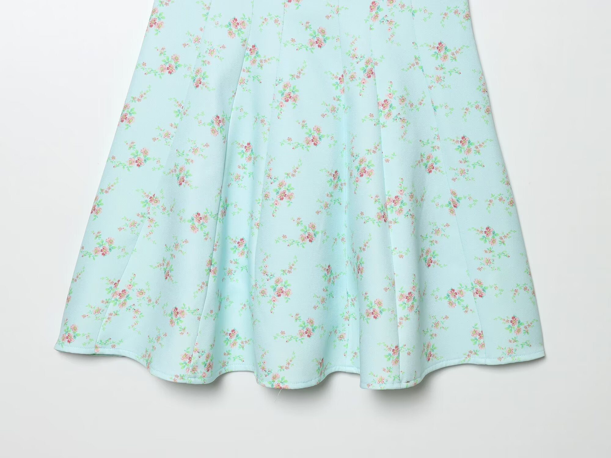 Women's floral printed poplin dress