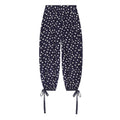 Women's bow decoration polka dot lantern pants