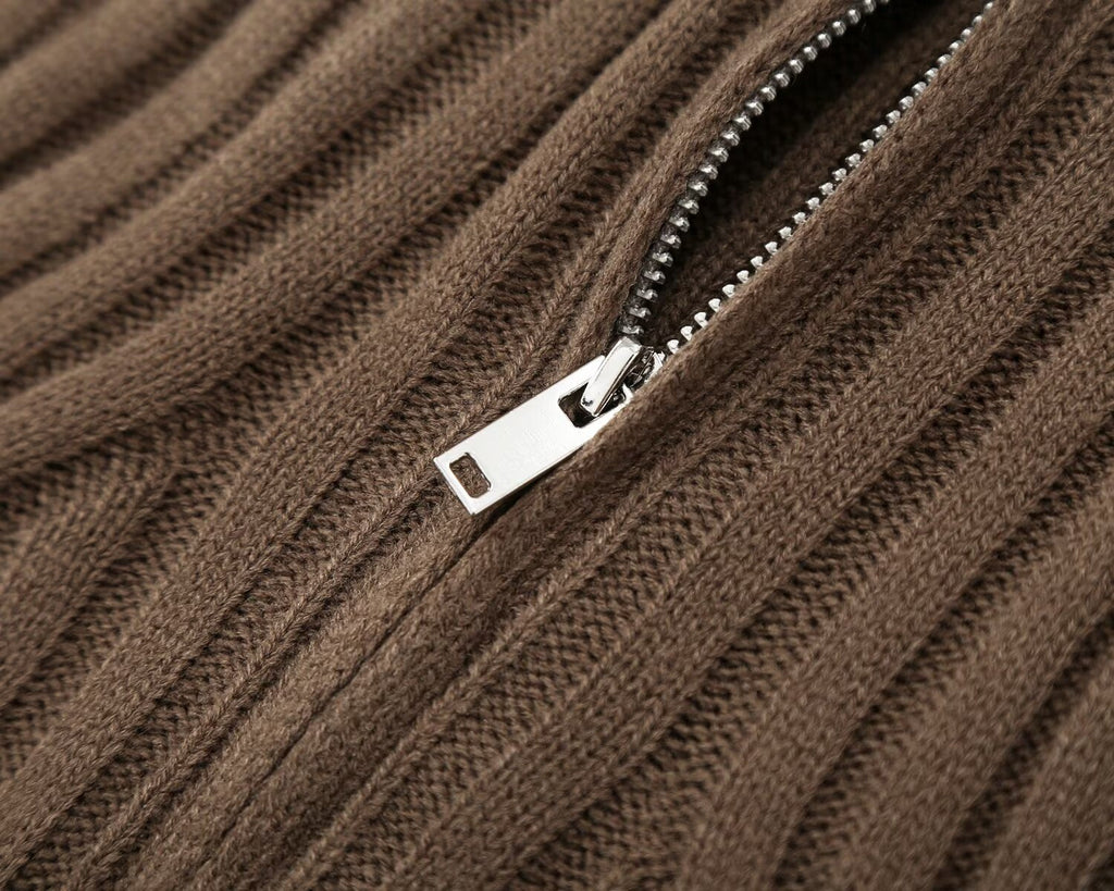 Women's sleeveless ribbed knitted vest