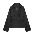 Women's with belt trench coat style jacket Coat