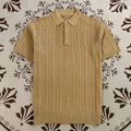 2026 Women's New Leisure Lapel Knitted Short Sleeve T-shirt