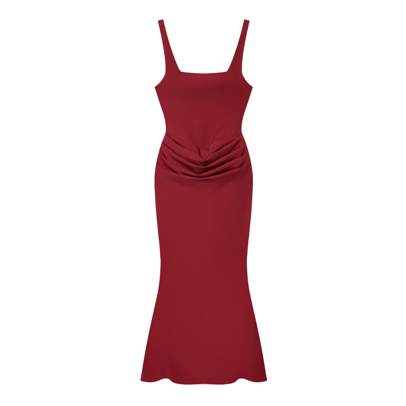 Women's backless suspender bodycon MIDI dress