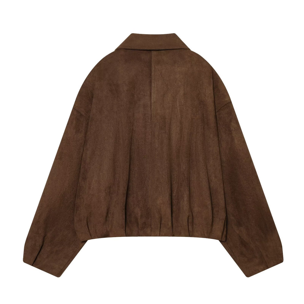Women's Anti suede effect loose jacket Coat