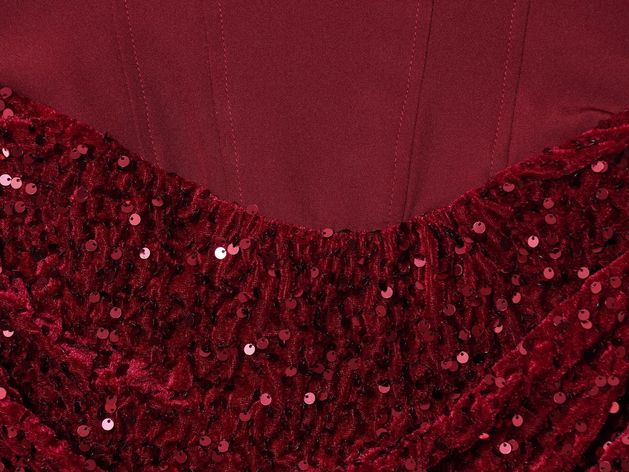 Women's sequin wrapped hip suspender mini dress