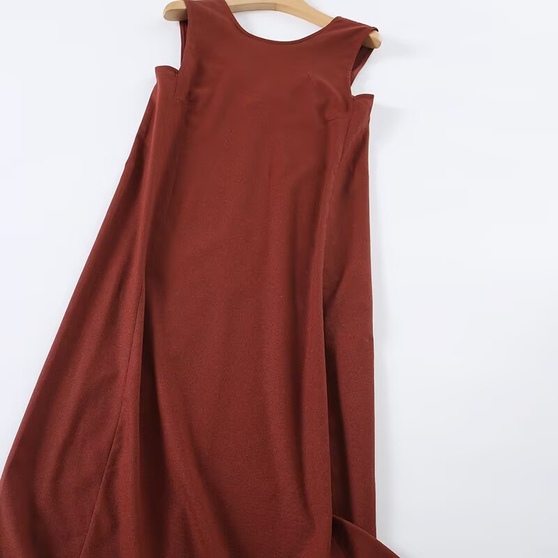 Women's Comfort O Neck Sleeveless Dress