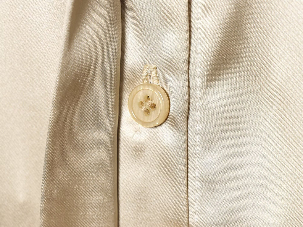 Women's with drawstring satin textured shirt