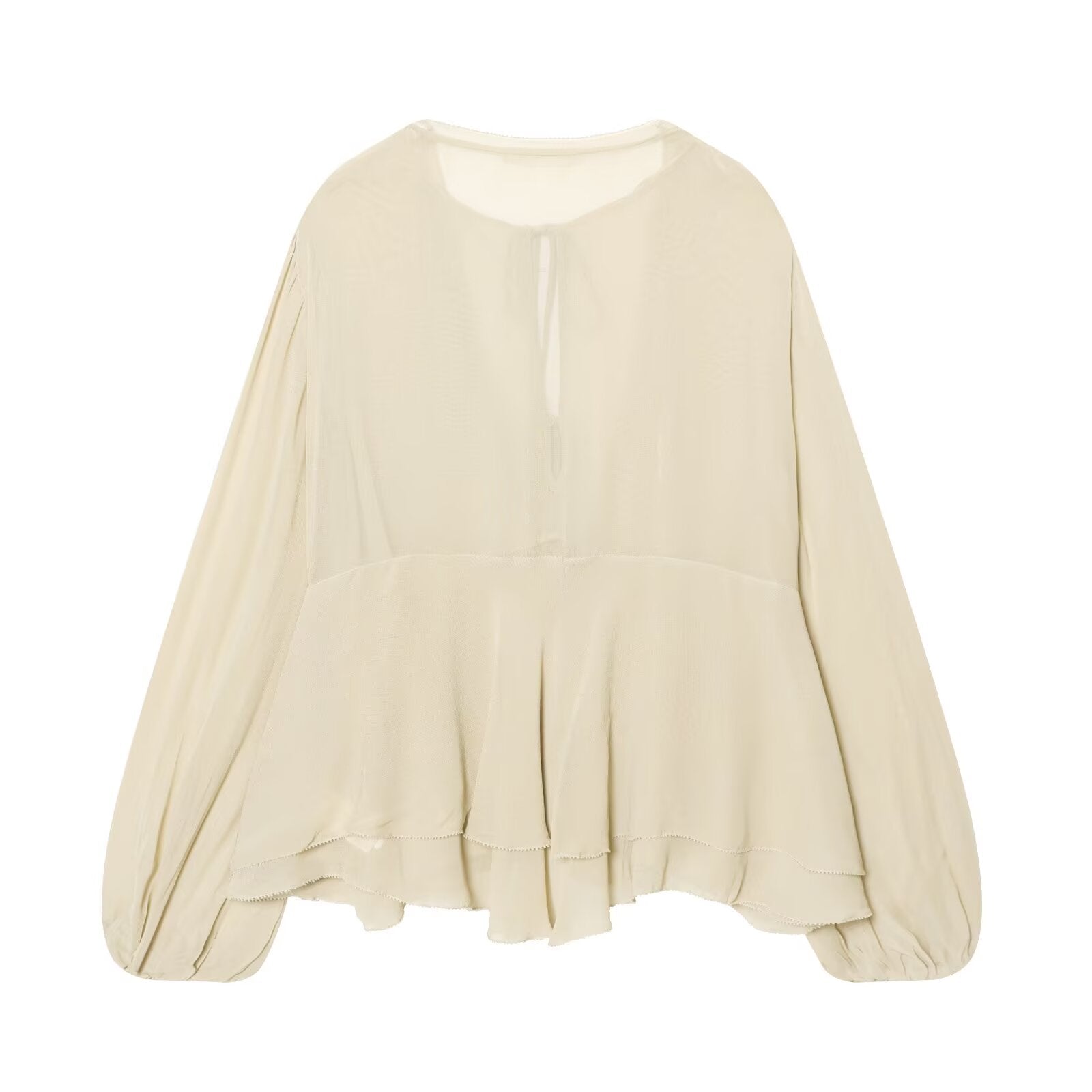 Women's layered decorative casual lace up shirt