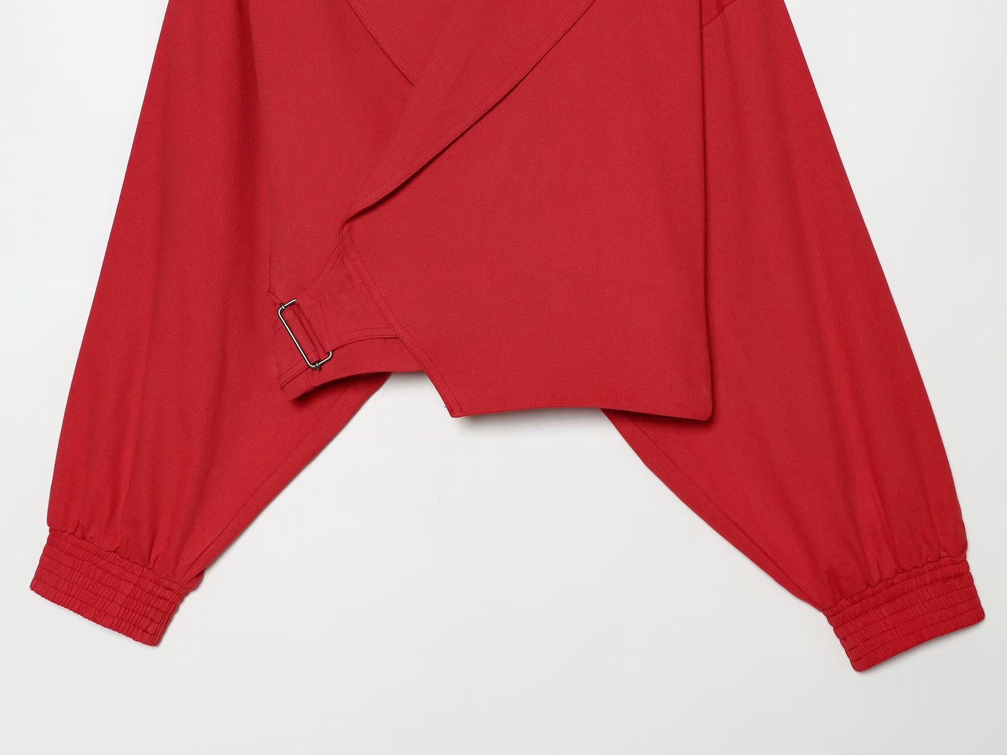 Women's buckle decorative short Coat