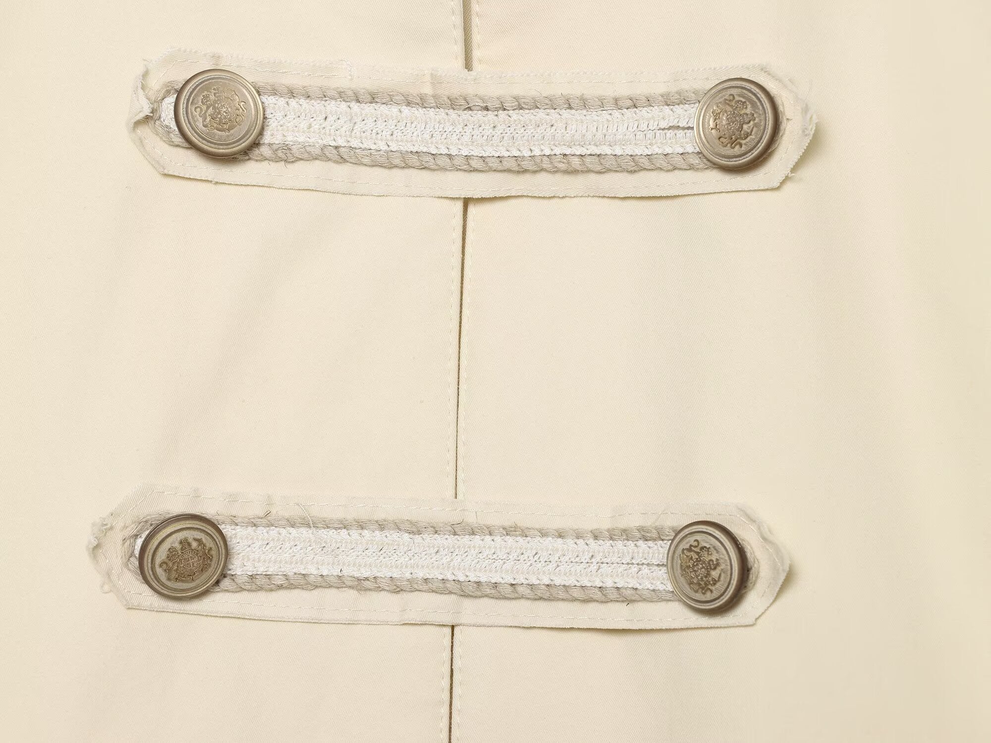 Women's rope knot decorative stand collar Coat