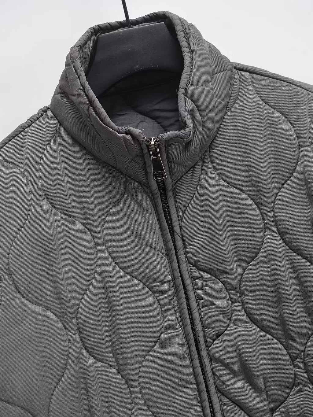 Women's loose standing collar warm cotton Coat
