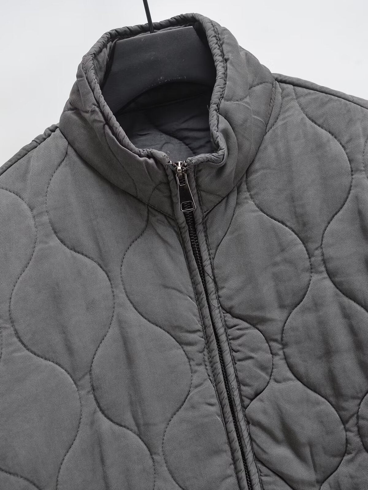 Women's loose standing collar warm cotton Coat