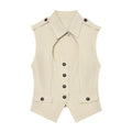 Women's open design windbreaker fabric top