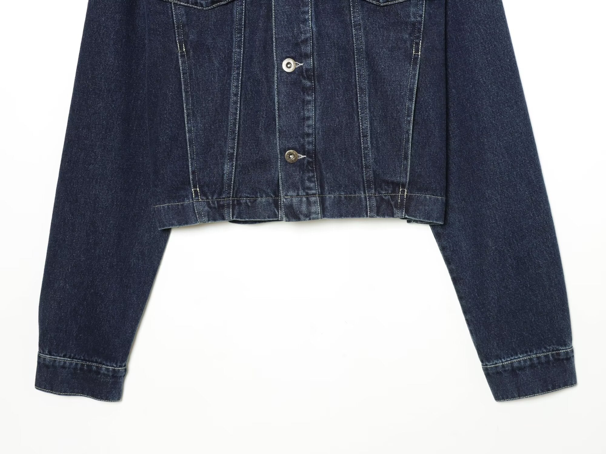 suit Women's 2 pieces denim leather effect jacket Coat+Jeans
