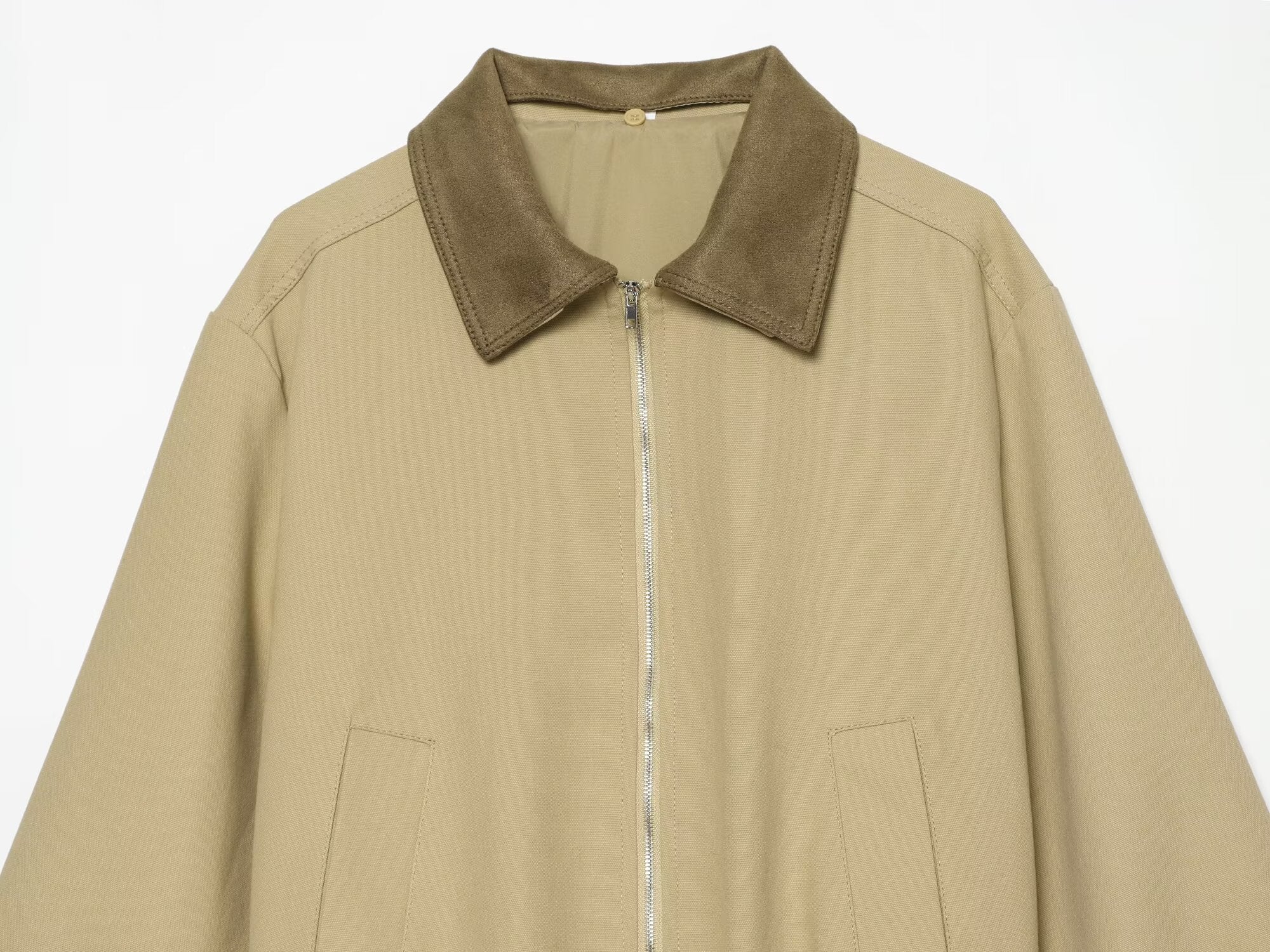 Women's patchwork lapel jacket Coat