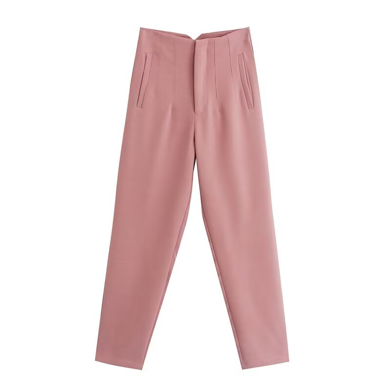 2026 Women's multi-color pleated high waisted pants
