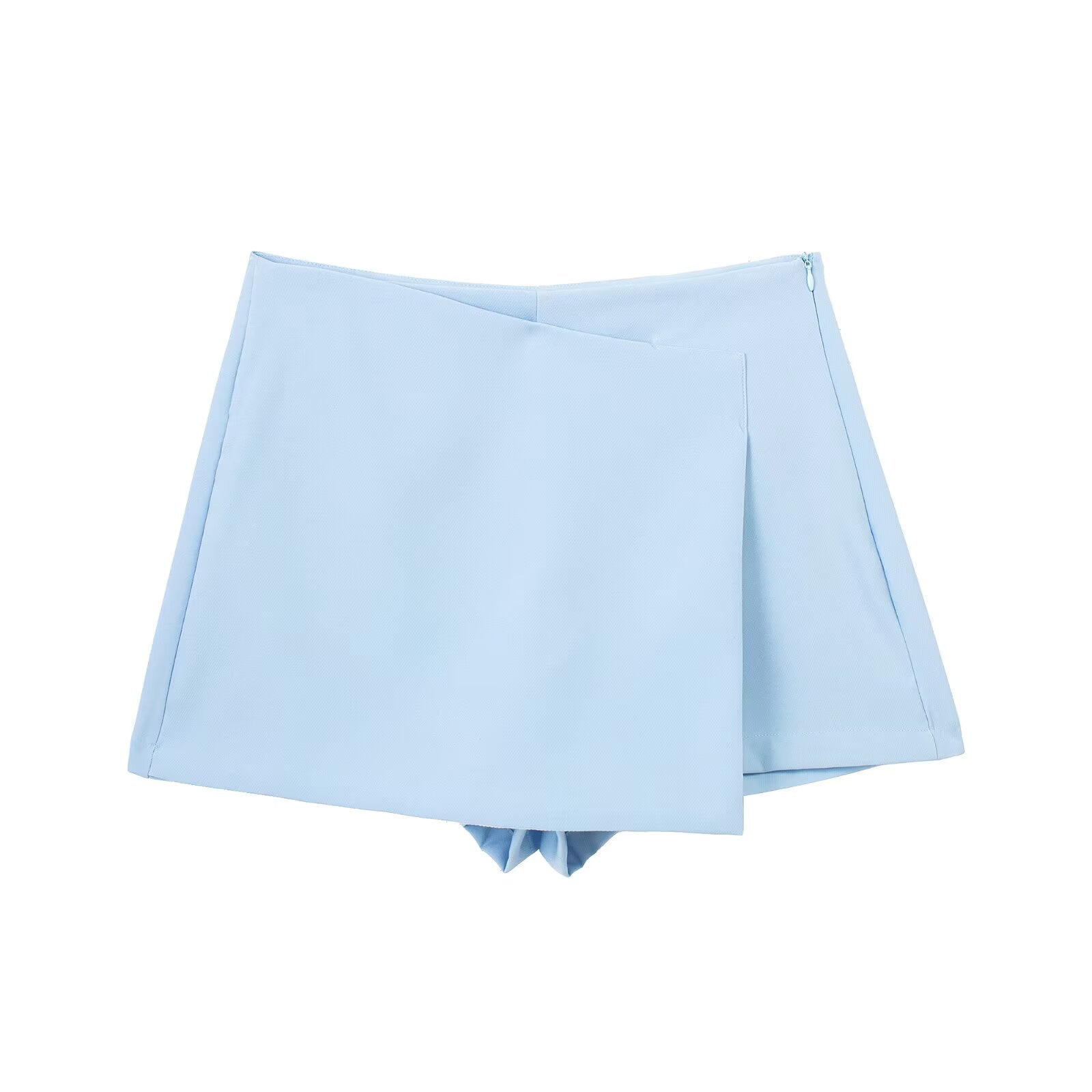 Women's multicolored casual asymmetric culottes