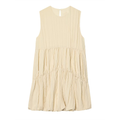 Women's balloon version pleated mini dress