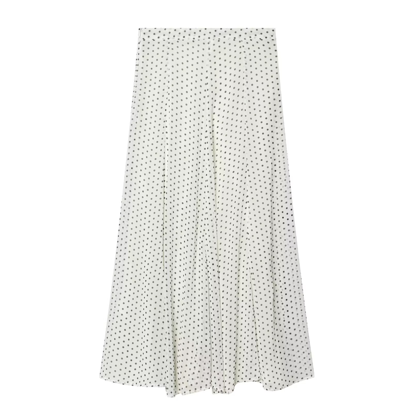 suit Women's 2 pieces bow decoration polka dot shirt+Skirts