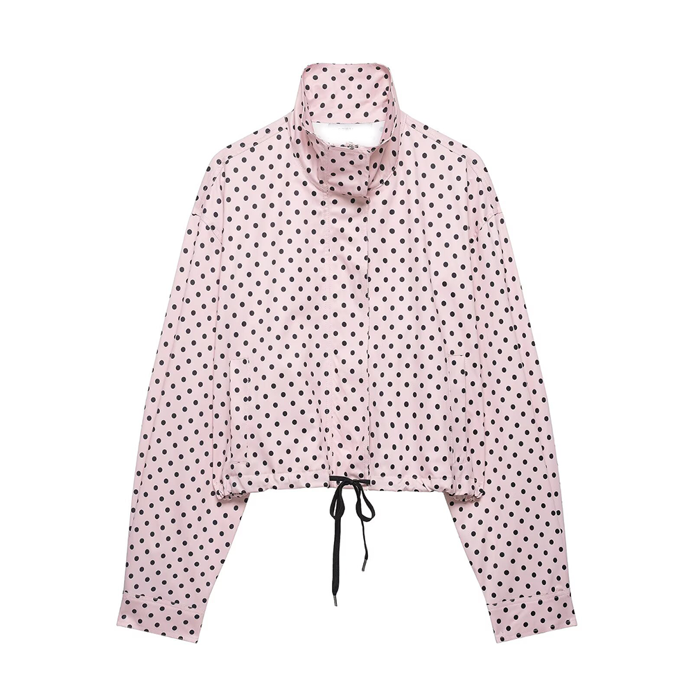 suit Women's 2 pieces polka dot chiffon Coat+shorts