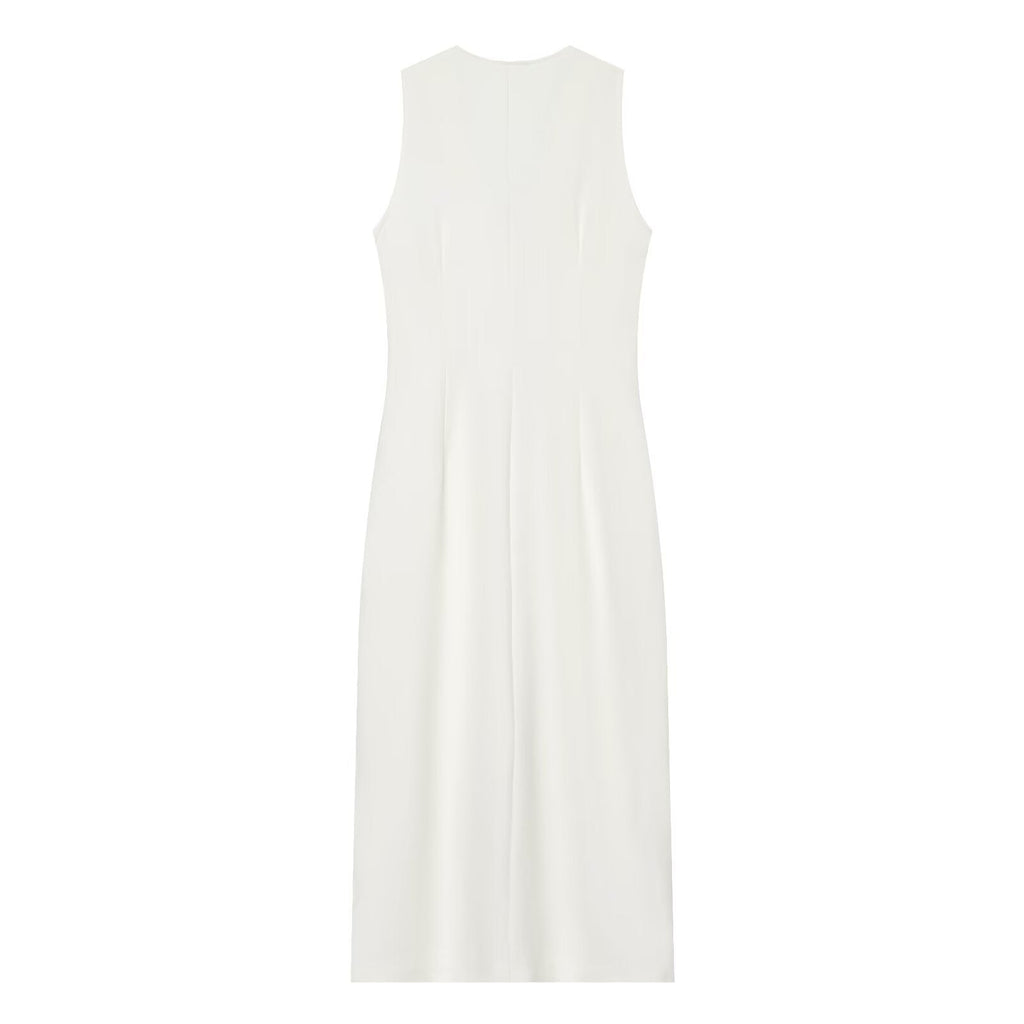 Women's Rope knot buckle decoration MIDI dress