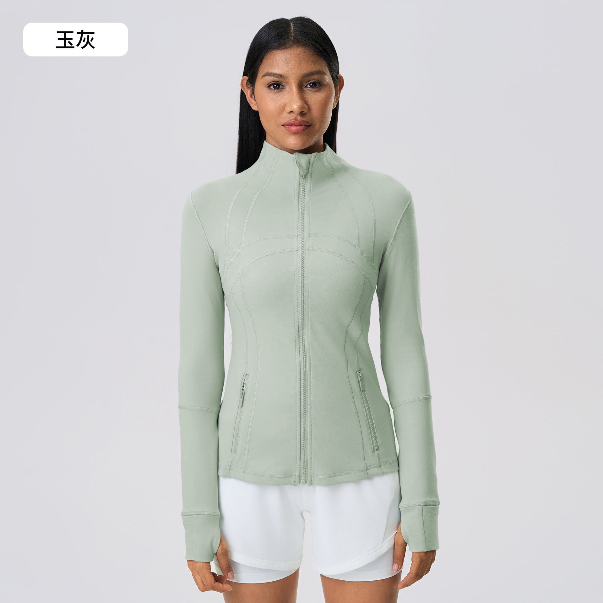 LU Women's Autumn and Winter New Stretch Running Fitness Yoga Long Sleeve Jacket
