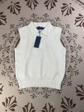 Women's New Fashion Casual Joker Nitrile Cotton Lapel Sleeveless Vest Sweater