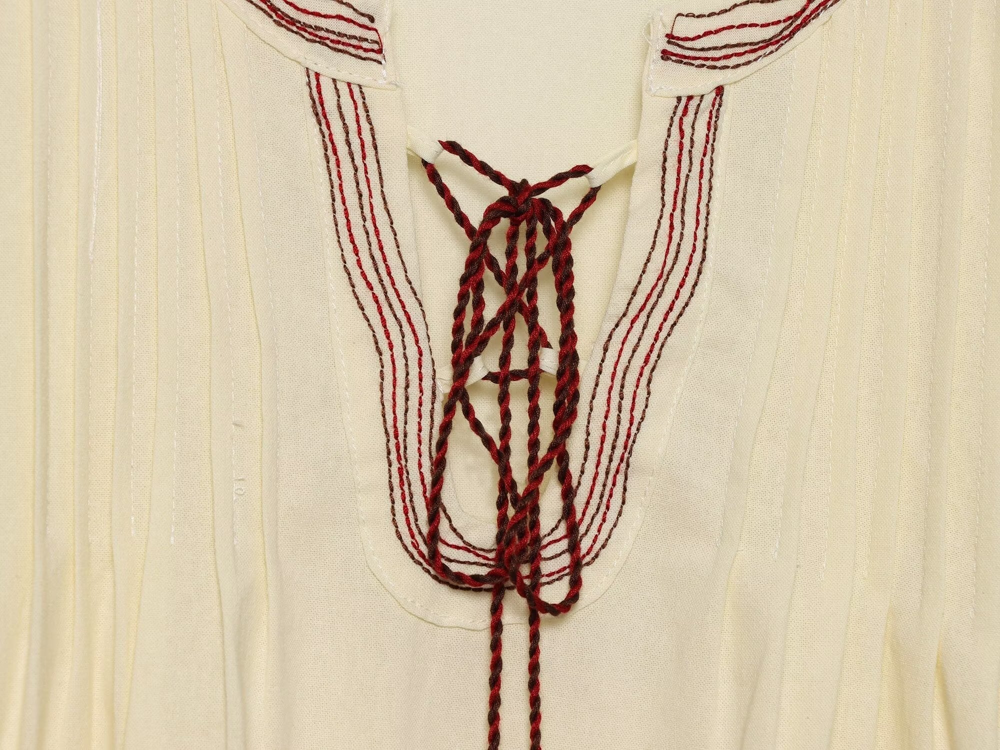 2026 Women's tassel decorated embroidered shirt