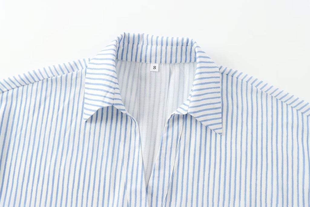 Women's 2026 Linen Blended Wide Sleeve Shirt