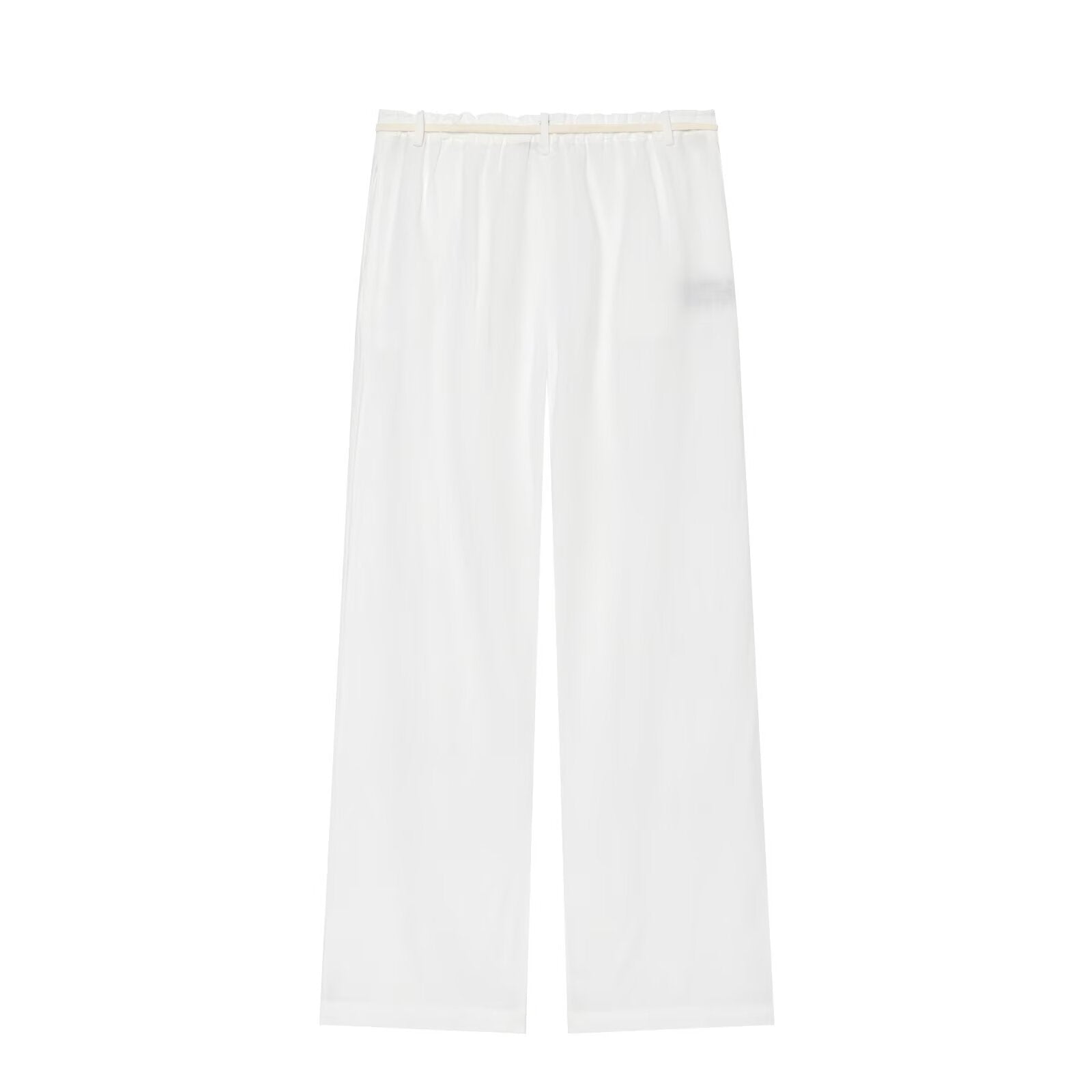 suit Women's 2 pieces Edge decoration linen blend shirt + pants