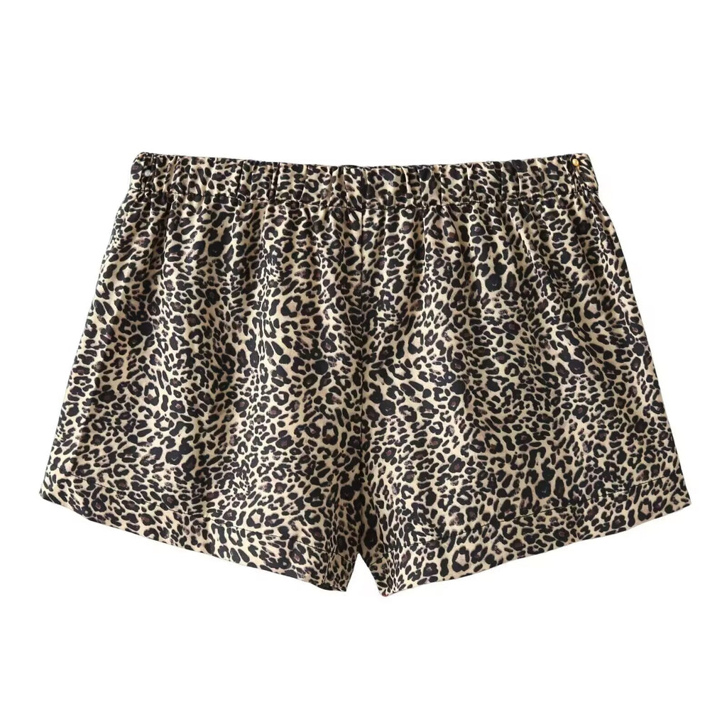 Women's animal striped printed shorts